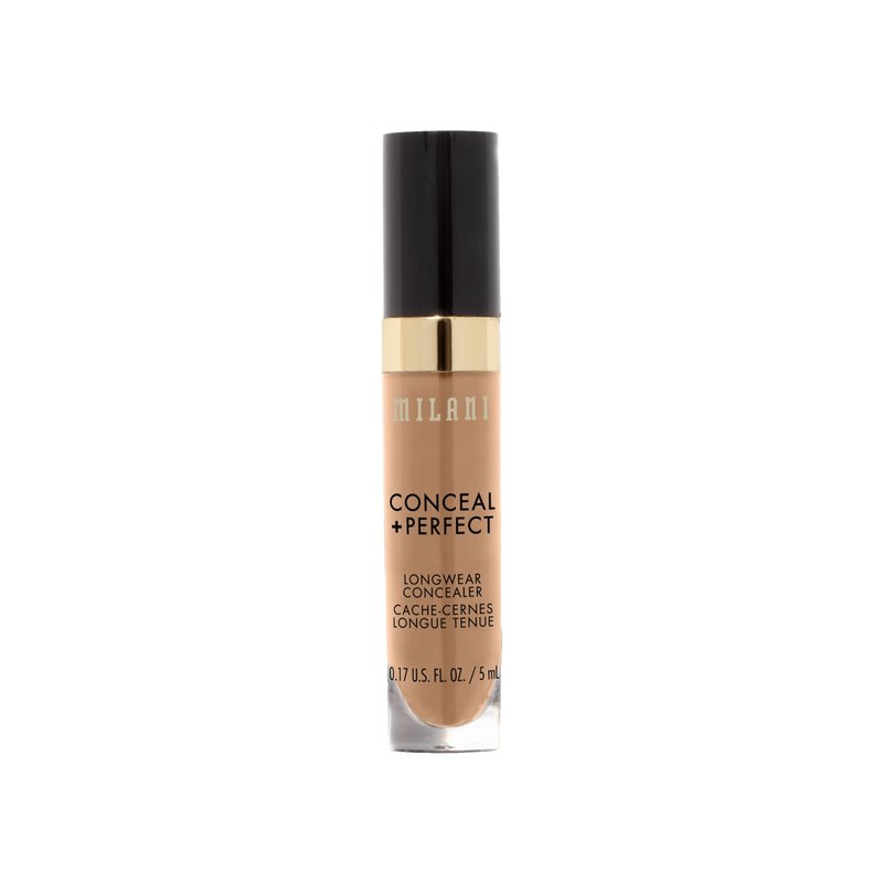 Milani Conceal + Perfect Longwear Concealer - Pure Beige (0.17 Fl. Oz.) Vegan, Cruelty-Free Liquid Concealer - Cover Dark Circles, Blemishes & Skin Imperfections for Long-Lasting Wear