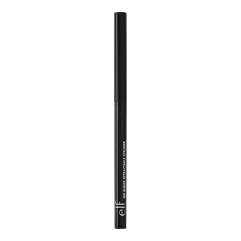 e.l.f. No Budge Retractable Eyeliner - Creamy, Ultra-Pigmented & Waterproof for Bold Lines | Vegan, Black