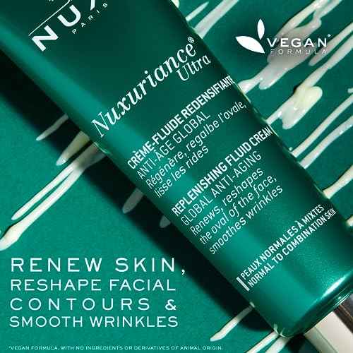 Nuxe Nuxuriance Ultra Fluid Cream Anti-Aging Moisturizer for Normal and Combination Skin With Bi-Floral Cells, 1.6 Fl Oz