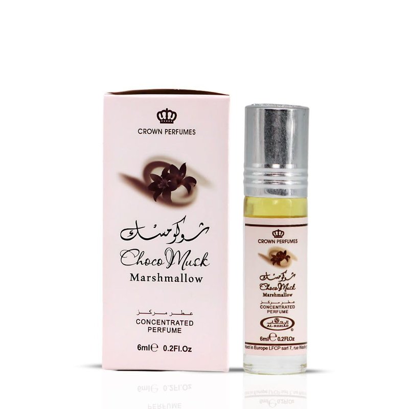 Choco Musk Marshmallow Perfume Oil - Sweet Chocolate-Vanilla Roll-On for Unisex | 0.2 Ounce (6ml)