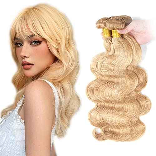 Blonde Human Hair Bundles Honey Blonde Bundles 613 Body Wave Bundle 22 24 26 inch 27 Human Hair Bundle 300g