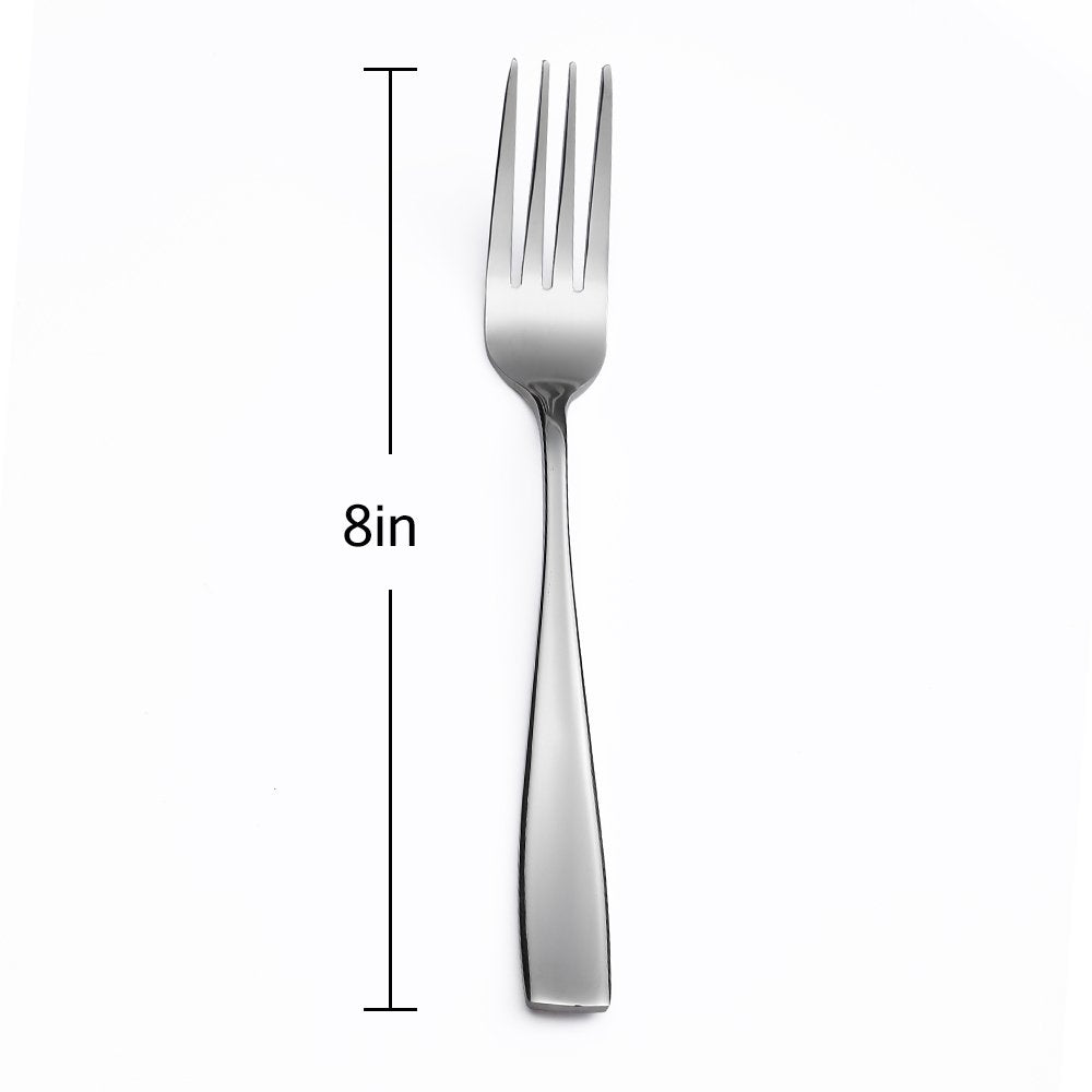 Eslite Stainless Steel Dinner/Salad Forks Set,12-Piece,8 Inches