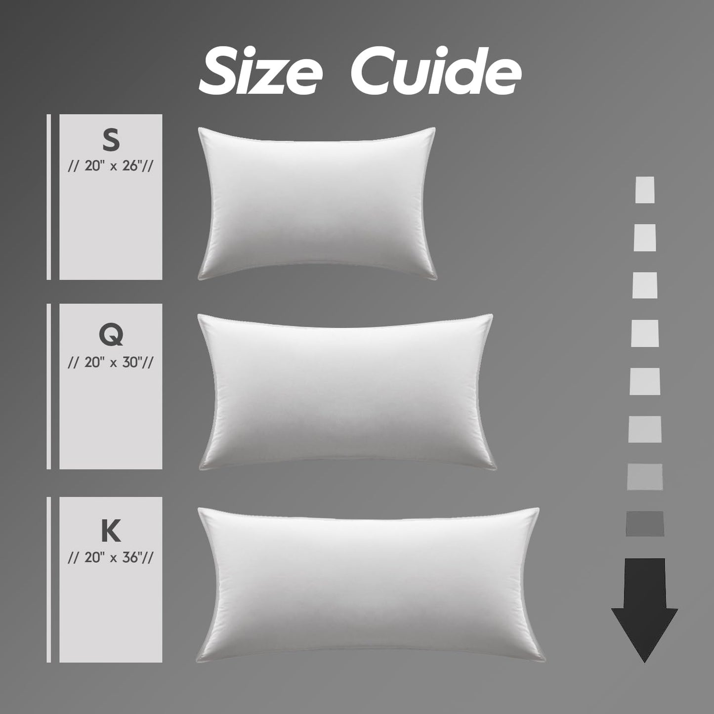 Globon Ultra Soft Down Pillow Queen Size, Premium Down Filled Bed Pillow for Sleeping, 100% Cotton Shell 500 Thread Count 700 Fill Power, Soft Hotel Collection Down Feather Pillow 20" x 30" 1 Pack