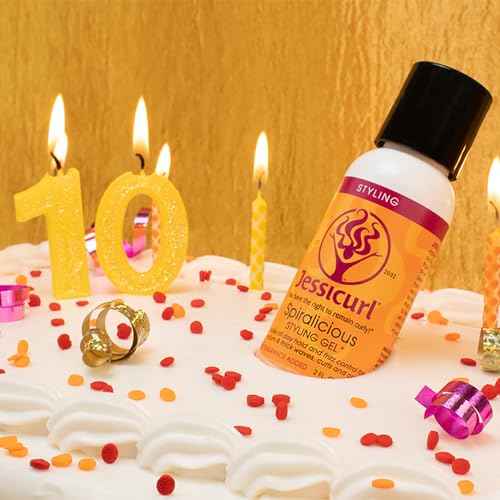 Jessicurl Spiralicious Gel, No Fragrance Added, 32 Fl oz - Curl Defining Hair Gel for Frizz Control and All Hair Types