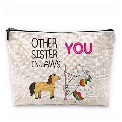 Sufamb Funny Other Sister-in-Laws and You Makeup Bag,Best Sister-in-Law Gifts Cosmetic Pouch for Girls,Christmas Birthday Wedding Gifts for Sister in Law Stepsister