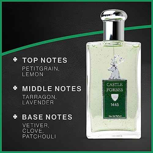 Castle Forbes 1445 Fragrance for Men, 100ml | Light & Timeless Cologne Scent w/Essential Oils | Distinctly British, Paraben-Free, Cruelty-Free, Sophisticated Grooming Essentials
