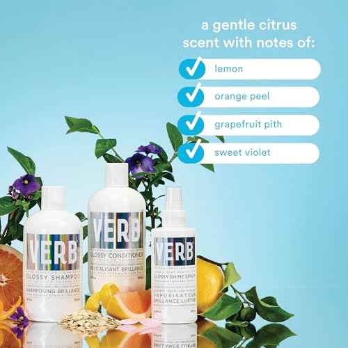 VERB Glossy Shampoo ? Cleanses + Adds High Shine for Thick to Coarse Hair ? Vegan, No Parabens or Harmful Sulfates