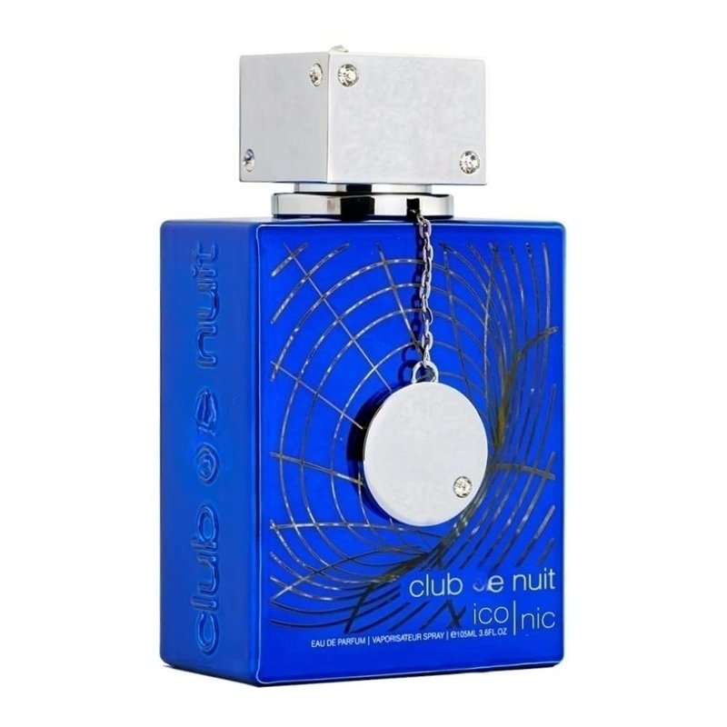 Club de Nuit Blue Iconic for Men Eau de Parfum Spray, 3.6 Ounce/105ml