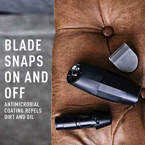 Bevel Square Trimmer Blade Attachment - Compatible with Bevel Trimmer Only, Face, Neck and Body Hair Trimmer Head - Black, 1 Count