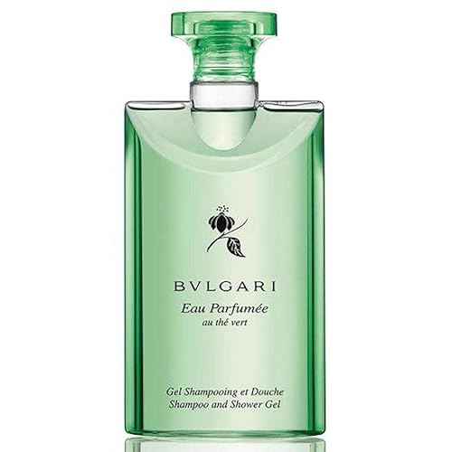 Bvlgari Au The Vert (Green Tea) Shampoo and Shower Gel Set of 3, 2.5 Fluid Ounce Bottles