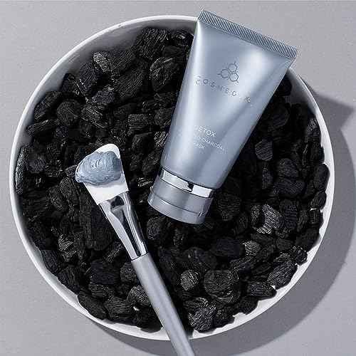 COSMEDIX Exfoliating Face Mask - Deep Cleansing & Detoxifying Facial Mask for Daily Impurities, Oil, Dirt, Dead Skin & Residue - Gentle for Sensitive Skin with Activated Charcoal & Kaolin Clay