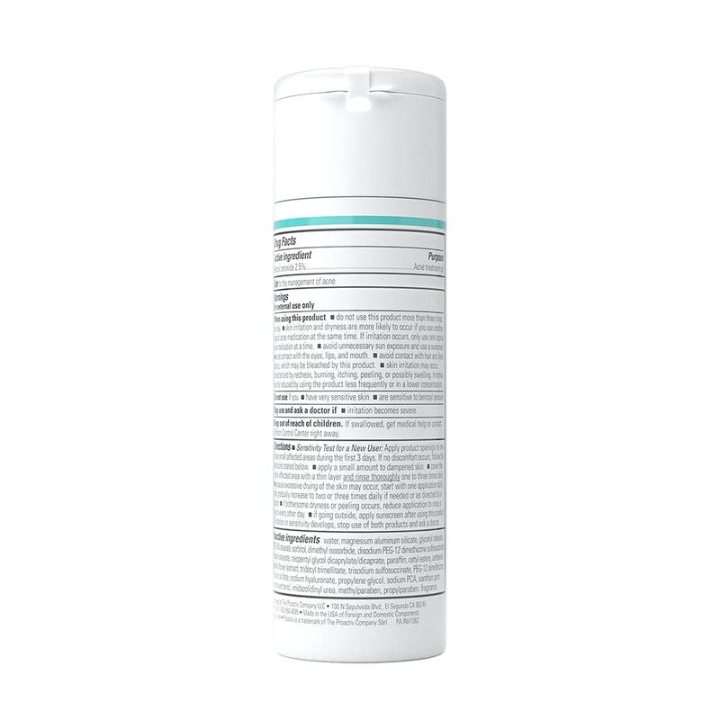 Proactiv Acne Cleanser - Benzoyl Peroxide Face Wash & Daily Treatment - 6 Fl Oz with Exfoliating Beads & Hyaluronic Acid