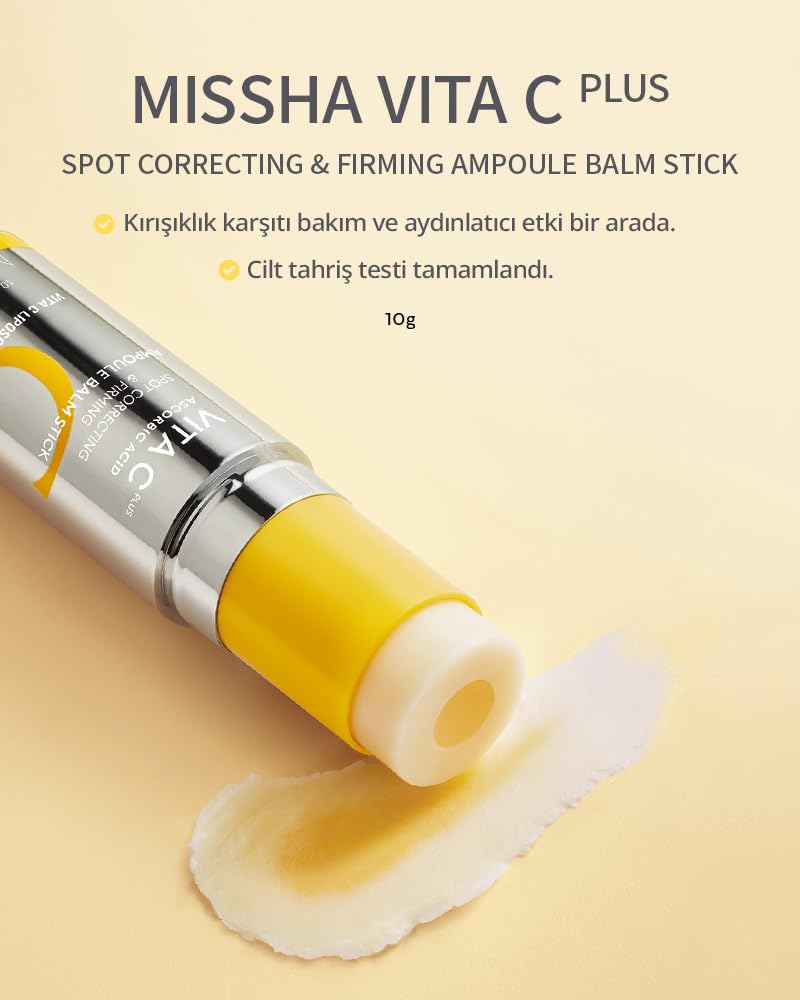 MISSHA Vita C Plus Ampoule Balm Facial Serum Stick - Instant Wrinkle Care, Nourishing Ampoule Balm
