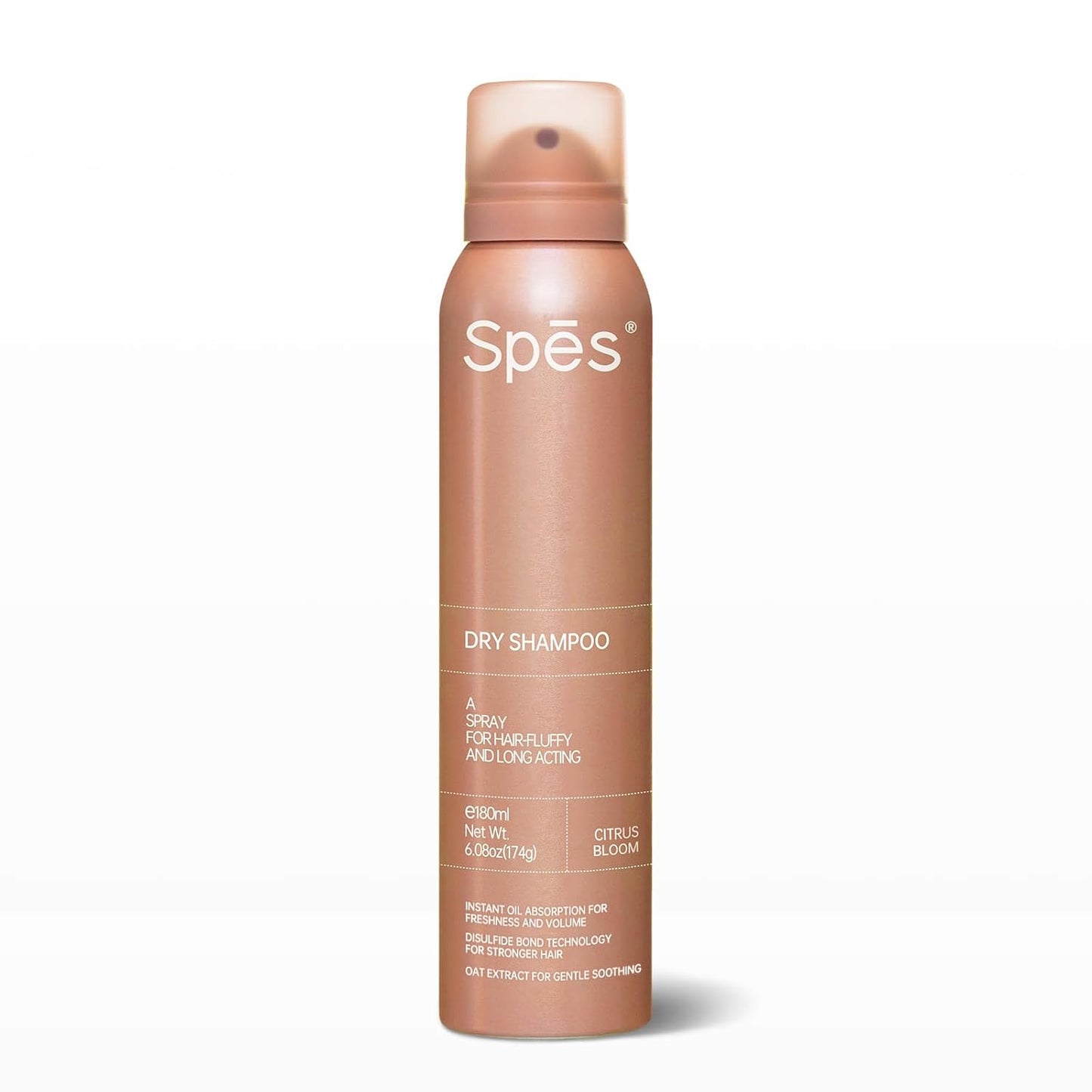 Spes Dry Shampoo for Women - Volumizing Formula with No White Residue | 72-Hour Oil Control, 6.08 FL Oz, Citrus Bloom