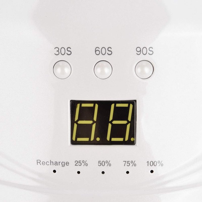 Skiennix 48W Cordless Rechargeable Nail Lamp - LED UV Light Dryer with Smart Handle & Timer Settings