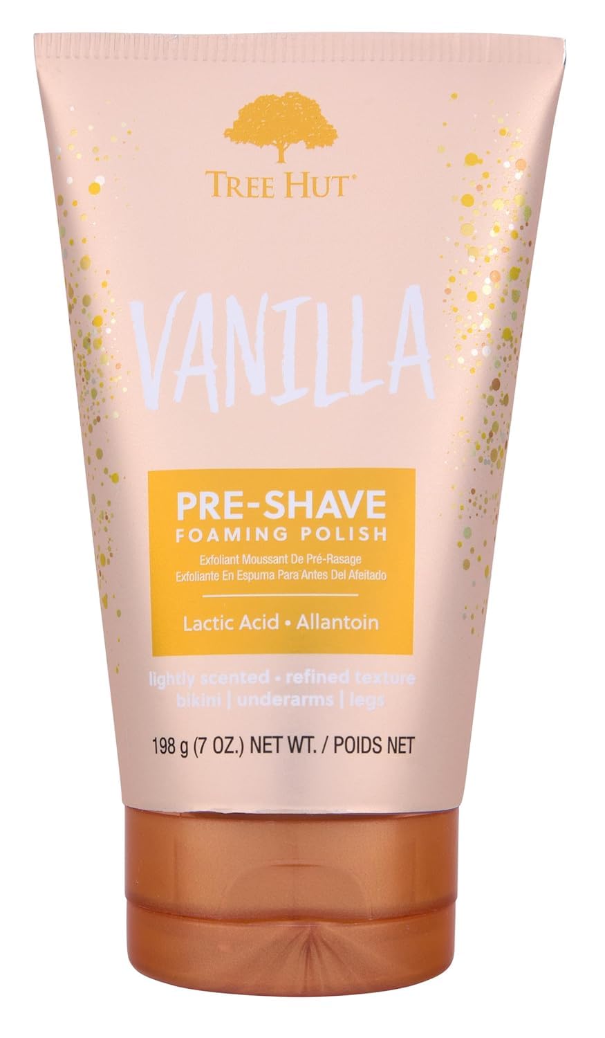 Tree Hut Vanilla Shave Prep Polish, Exfoliating & Smoothing Formula to Soften Skin and Prep for a Close, Comfortable, Hydrating Shave Care, 7 fl oz