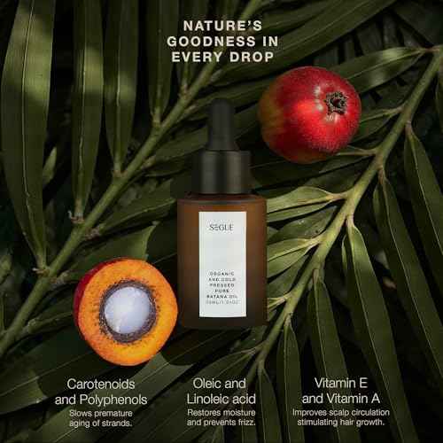 100% Raw Batana Oil for Hair Growth - Unrefined Batana Oil Pure Organic Extract - Cold Pressed Batana from Honduras - Segue Batana oil Organic Scalp Treatment for Women & Men with Weak, Dry Hair - 1oz