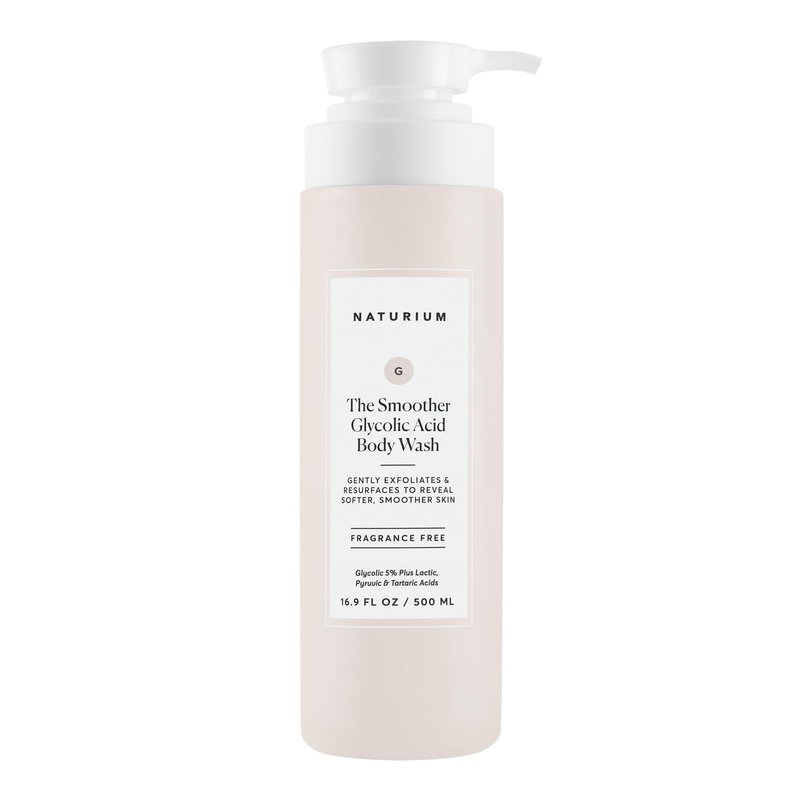 Naturium The Smoother Glycolic Acid Exfoliating Body Wash, Soft & Smoothing Cleanser, 16.9 oz