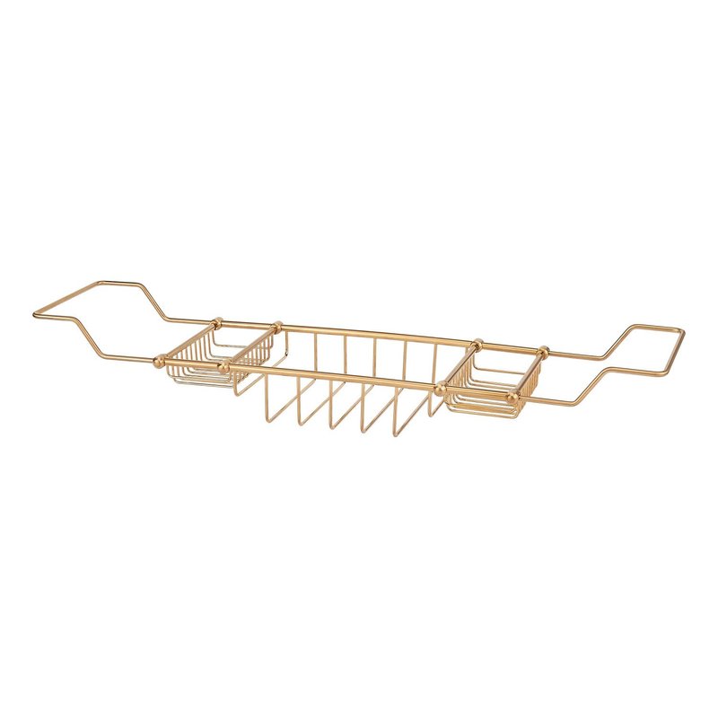 Signature Hardware 123698 Nottingham Brass Tub Caddy