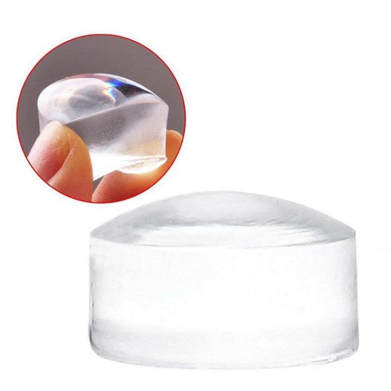 Skiennix 9 PCS Clear Jelly Silicone Nail Art Stamper Kit - Transparent Stamping Tools for French Tips