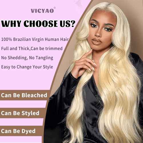 613 Bundles Blonde Bundles Human Hair 28 Inch 613 Body Wave bundles 100% Unprocessed 12A Grade Brazilian Virgin Hair Bundles 1 Bundle Human Hair 613 Blonde Bundle Human Hair Extensions for Women