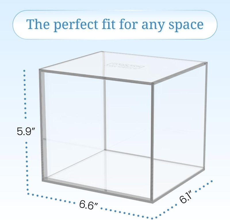 Clear Acrylic Box for Clean Towels - XL Bathroom Storage Container for 50 Disposable Face Towelettes | Organize Cleansing Wipes