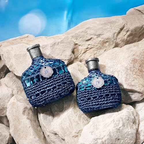 John Varvatos Men's Cologne, Artisan Blu Eau de Toilette EDT Spray, Marine Water Fougere Scent with Notes of Basil, Pine & Geranium