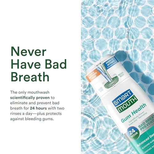 SmartMouth Gum Health Zinc Activated Breath Rinse 16oz, 2 Pack