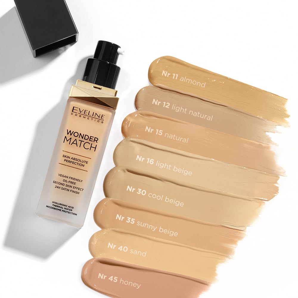 Wonder Match Foundation - Adaptive Hydrating Formula for All Skin Types | Satin Finish, Long-Lasting Coverage