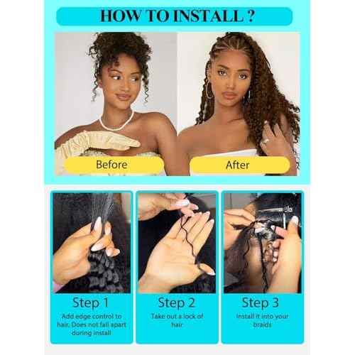 12A #27 Honey Blonde Human Braiding Hair for Boho Braids 3 Bundles 24 Inch 100g Deep Wave Braiding Hair for Bohemian Knotless Braids 100% Unprocessed Virgin Bulk Hair Extensions No Weft