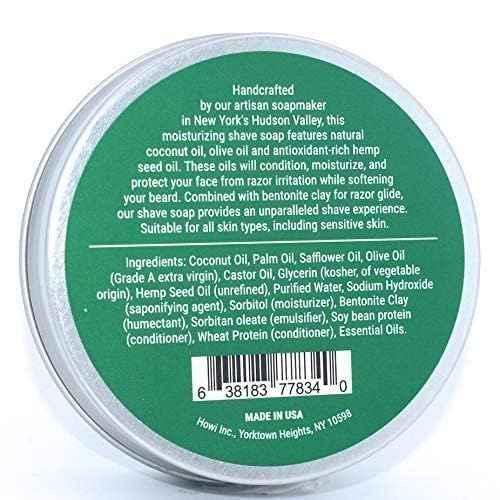 Taconic Shave Eucalyptus Mint Scent Shaving Soap ? Invigorating Eucalyptus Menthol Aroma ? Barbershop Quality Puck with Natural Oils ? Cooling Lather ? Made in USA
