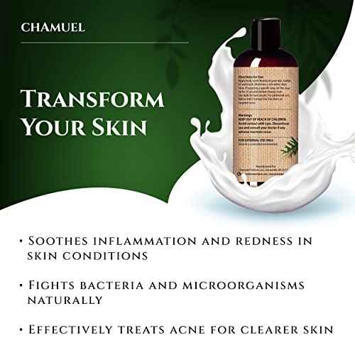Chamuel Tea Tree Body Wash - Made With Natural Ingredients To Fights Itchy Skin, Body Odor, Athlete's Foot, Jock Itch & Toenails Issues - Organic Scented - Men & Women (11.8oz) 2-Pack