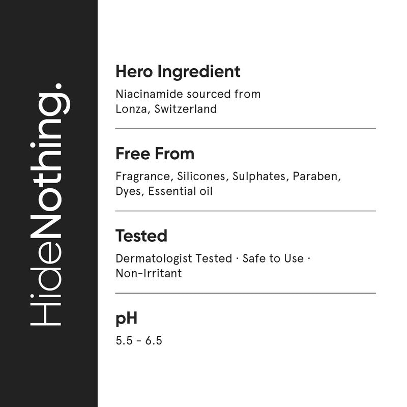 Niacinamide 10% Face Serum | Minimalist Serum Reduces Pores, Acne Marks & Oil | Reduces Blemishes for Even Skin Tone | For Women & Men | 1 Fl Oz / 30 ml