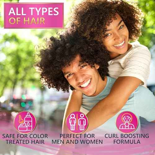 Curly Hair Shampoo and Conditioner Set - Sulfate Free for Wavy, Frizzy, Permed and Black Hair - Enhancing and Curl Defining for Women and Men - Deep Moisturizing and Hydrating Salon Grade Formula