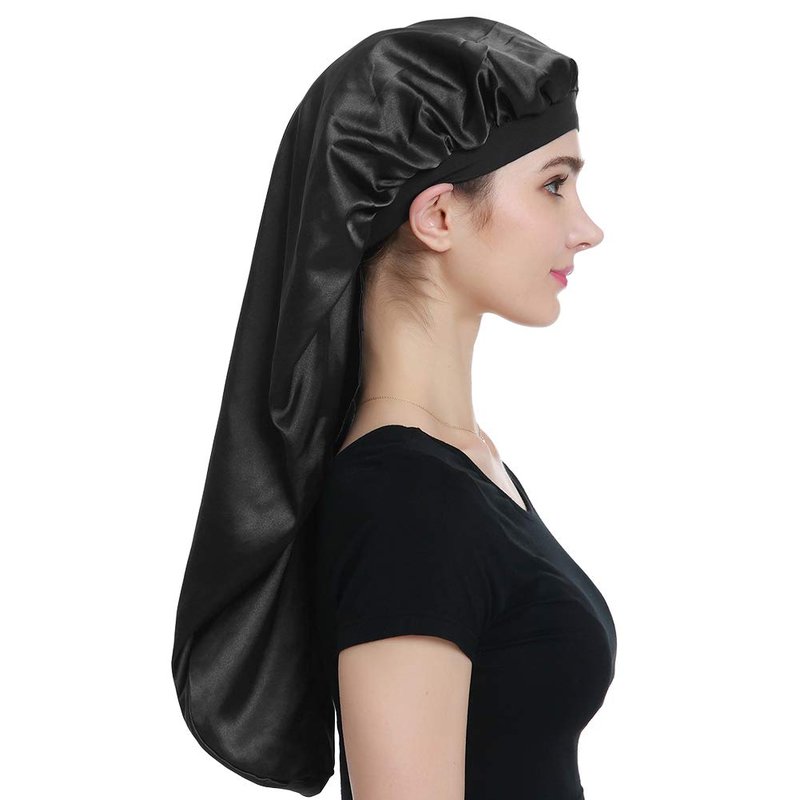 Large Satin Cap for Braids, Natural Hair, Curly Hair Sleeping