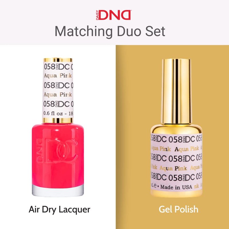 DND Gel Polish Set - White Collection UV/LED Gel & Air Dry Nail Lacquer Duo | 0.5 Fl Oz Each