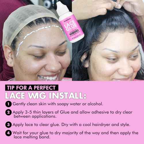 Dolahair Lace Tint Spray Mousse for Lace Front Wigs - Melting Foam, Hair Mousse, Wig Glue, and Installation Kit
