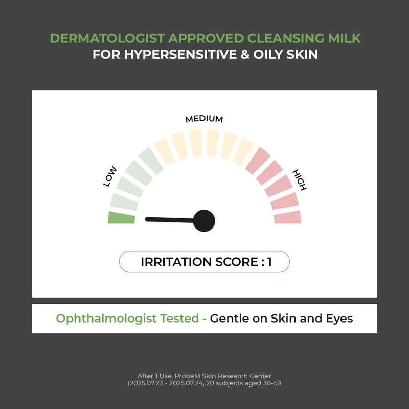 JUMISO Ceramide Cleansing Milk for Sensitive Skin – D-Panthenol Soothing Face Wash, Melts Sunscreen & Makeup – No Double Cleanse Needed, Ophthalmologist Tested, Tear-Free – Fragrance-Free, 10.14 fl oz