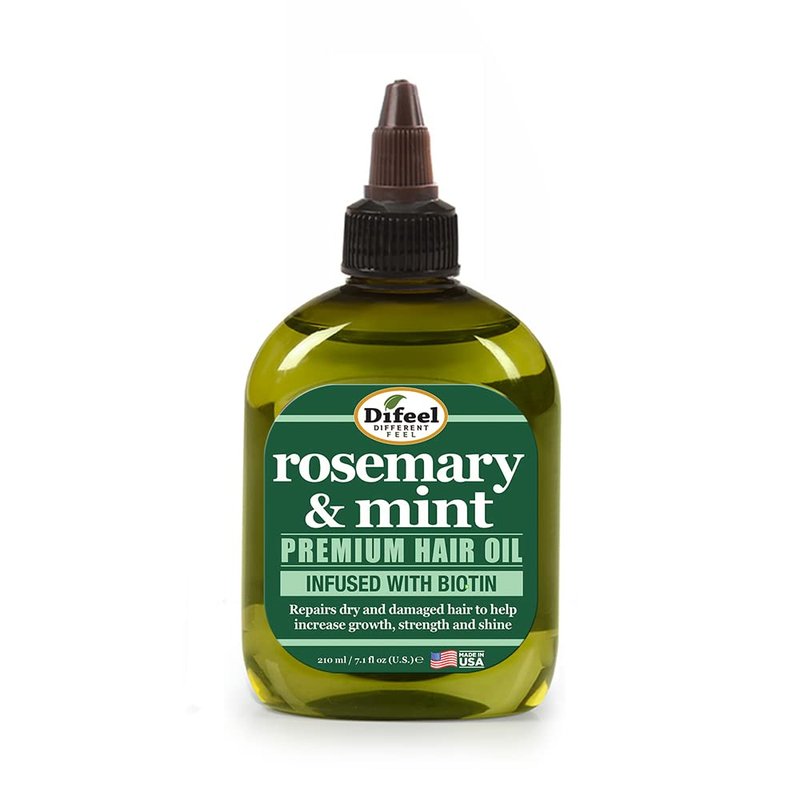 Difeel Rosemary & Mint Hair Oil - Biotin-Enriched Formula for Hair Growth | 7.1 oz Natural Oil