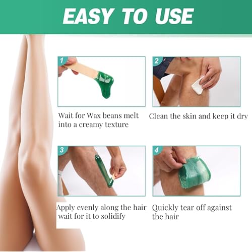 3lb Hard Wax Beads Bulk, Commercial Salon Quality Hypoallergenic Waxing Bead, Unscented Sensitive Skin Stripless Wax Pellets, Coarse & Fine Hair Removal Refill for Body, Bikini Line, Underarm, Legs