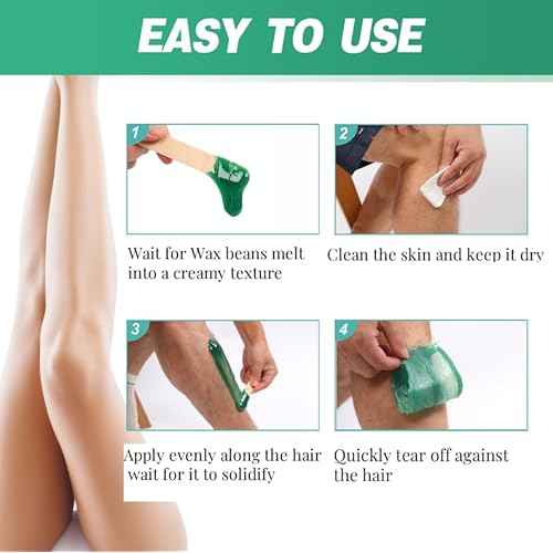 Hard Wax Beads Bulk, 3lb Unscented Stripless Spa Wax Beans for Brazilian Waxing, Bikini, Body, Back, Chest, Leg, Armpit, Face, Wax Beads for Sensitive Skin Coarse Hair Removal from Root
