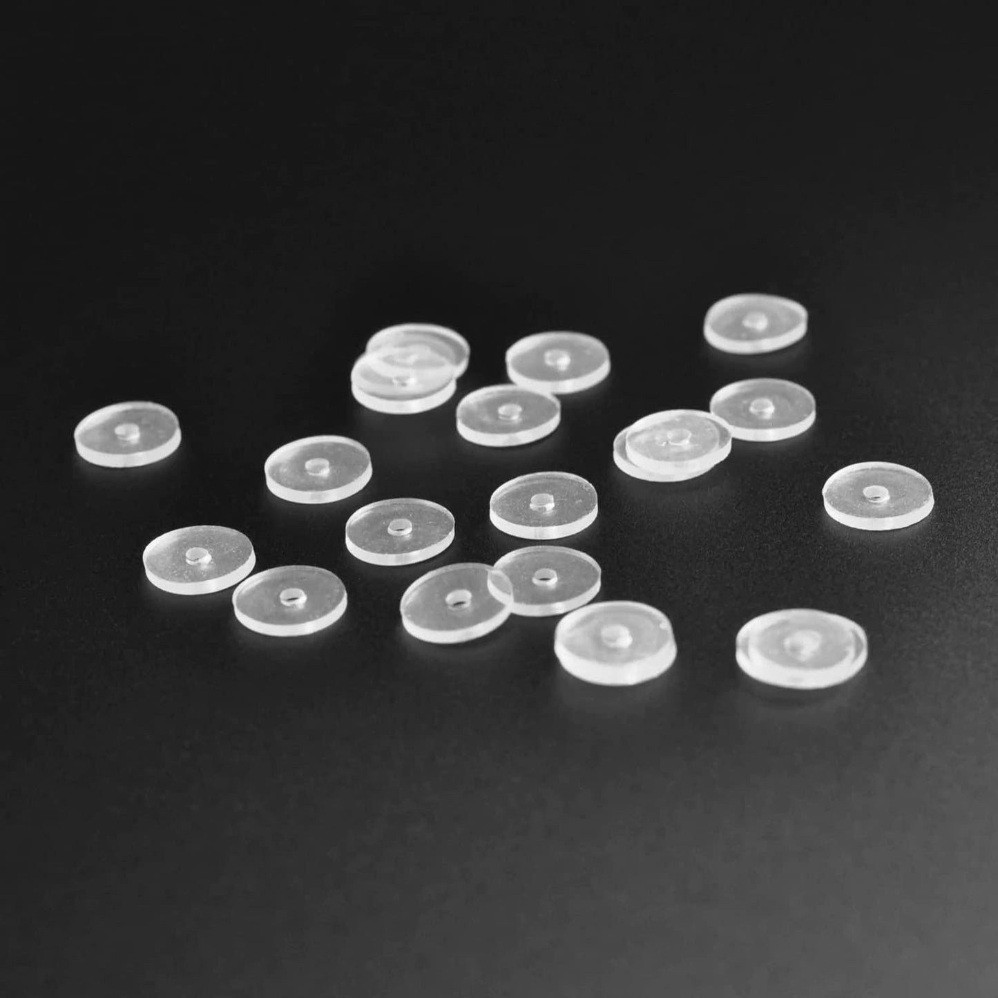 Bloomfall Clear Piercing Disc For Piercing Bump,Pressure Silicone Earrings For Keloids Healing Pads Belly Button Piercing Kit Nose Piercing Bump Treatment (7MM 100PCS)