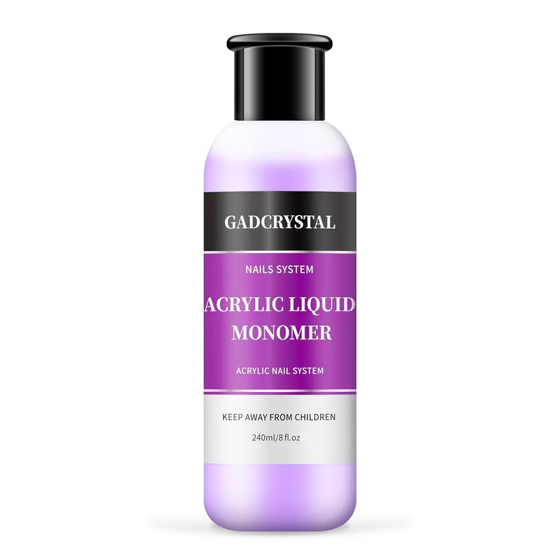 Acrylic Liquid Monomer 120ml/4.2fl.oz,Nail Liquid Monomer,Liquid Monomer for Acrylic Nails,Acrylic Liquid for Acrylic Powder Nails Extension Acrylic Nail Kit (1, 1SET)