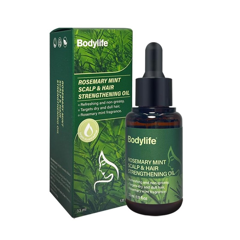Rosemary Mint Hair Strengthening Oil - Nourishing Essential Oils for Thicker, Healthier Hair | 1.11oz