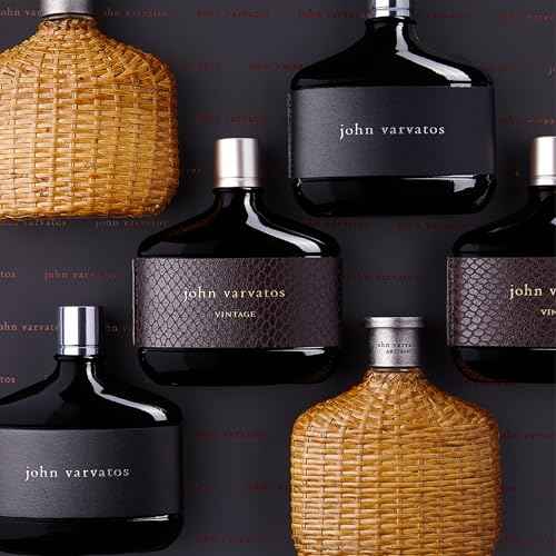 John Varvatos Men's Cologne, Vintage Eau de Toilette EDT Spray, Gift for Him, Aromatic Chypre Scent with Notes of Quince Paste, Patchouli & Tobacco Leaf