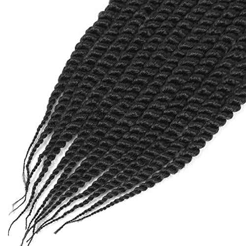 Admutty Havana Twist Crochet Hair 12 inch 6 Packs Crochet Havana Twist Senegalese Twist Crochet Hair Jumbo Havana Twist Crochet Braids (2#)