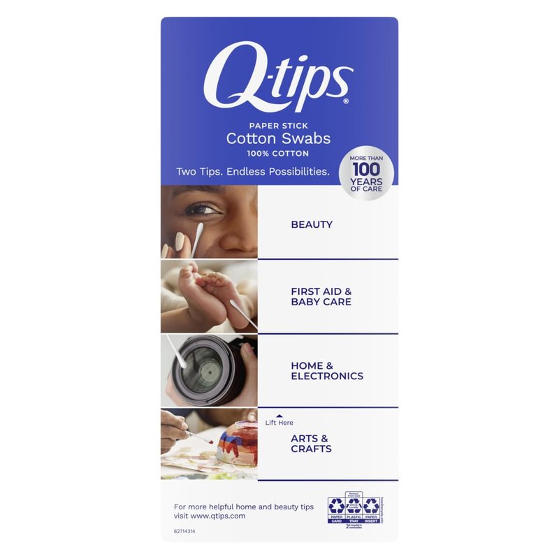 Q-tips Cotton Swabs - 100% Cotton Hygiene & Beauty Care | 750 Count Pack
