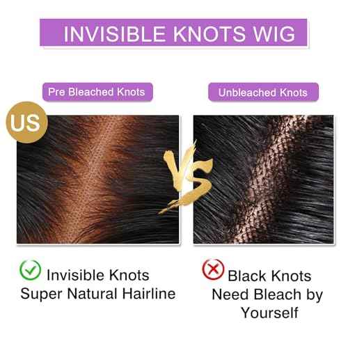24 Inch Deep Wave Lace Front Wigs Human Hair 13x6 HD Real Human Hair Wig 12A Natural Black Glueless Curly Wig Human Hair Pre Plucked for Women Invisilbe Hairline Tiny Knots 200 Density Longer Life