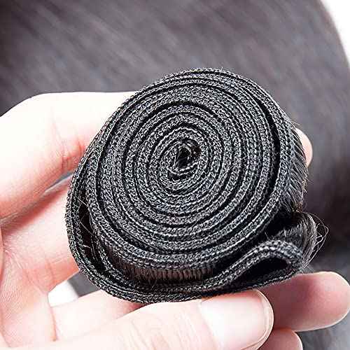 Human Hair Bundles Body Wave Bundles 24 Inch 1 Bundle 100 Gram/Bundle Unprocessed Brazilian Virgin Hair #1B Natural Color Body Wave Human Hair Extensions