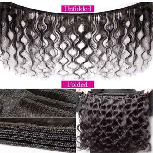 12A Human Hair Bundles 14 16 18 20 Inch Body Wave 100% Unprocessed Hair 4 Bundles Deals Extensions Quick Weave Human Hair Natural Black Color